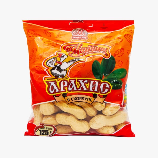 Арахис "От Мартина" 125г Со Стручком