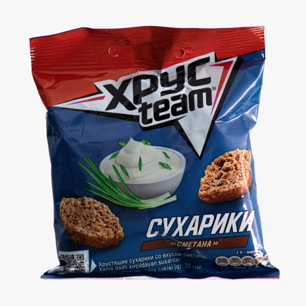 Չորահաց «Хрус Team» 30գ Թթվասերի համով