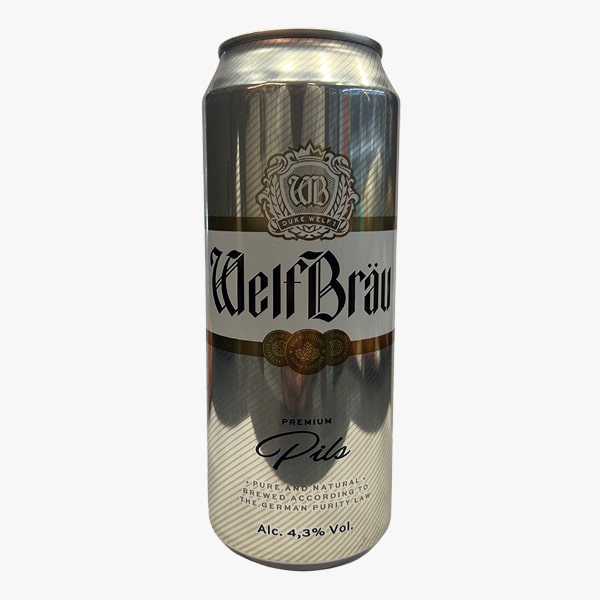 Գարեջուր «WelfBrau» պիլսներ 0,5լ