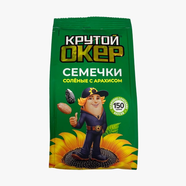 Sunflower Seeds With Peanut Kernels "Крутой Окер" 150g With Sea Salt