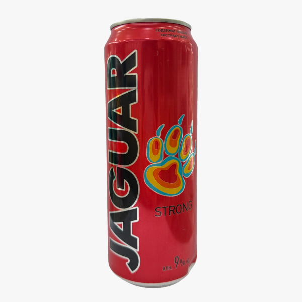 Энергетический газированный напиток с низким содержанием алкоголя "Jaguar strong" 0,45 л